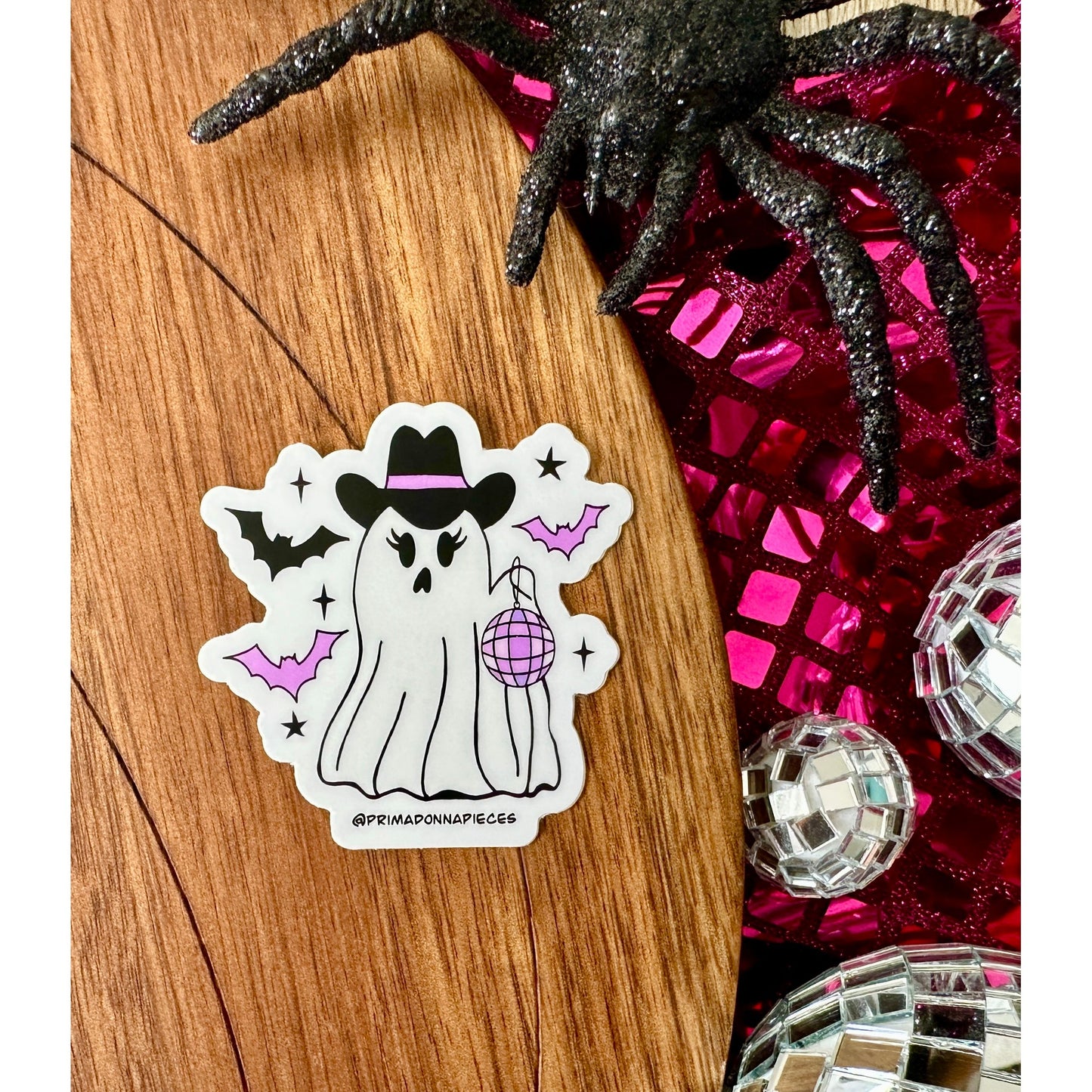 DISCO GHOST HALLOWEEN STICKER