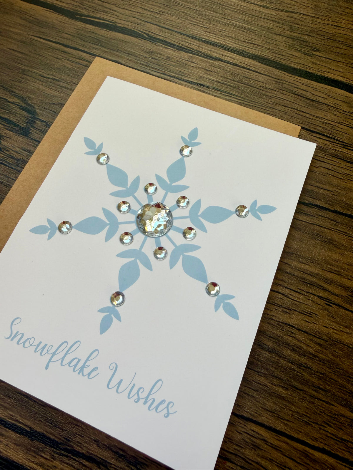 Snowflake Wishes Christmas Card