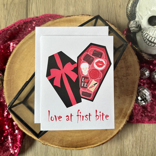 LOVE AT FIRST BITE GREETING CARD