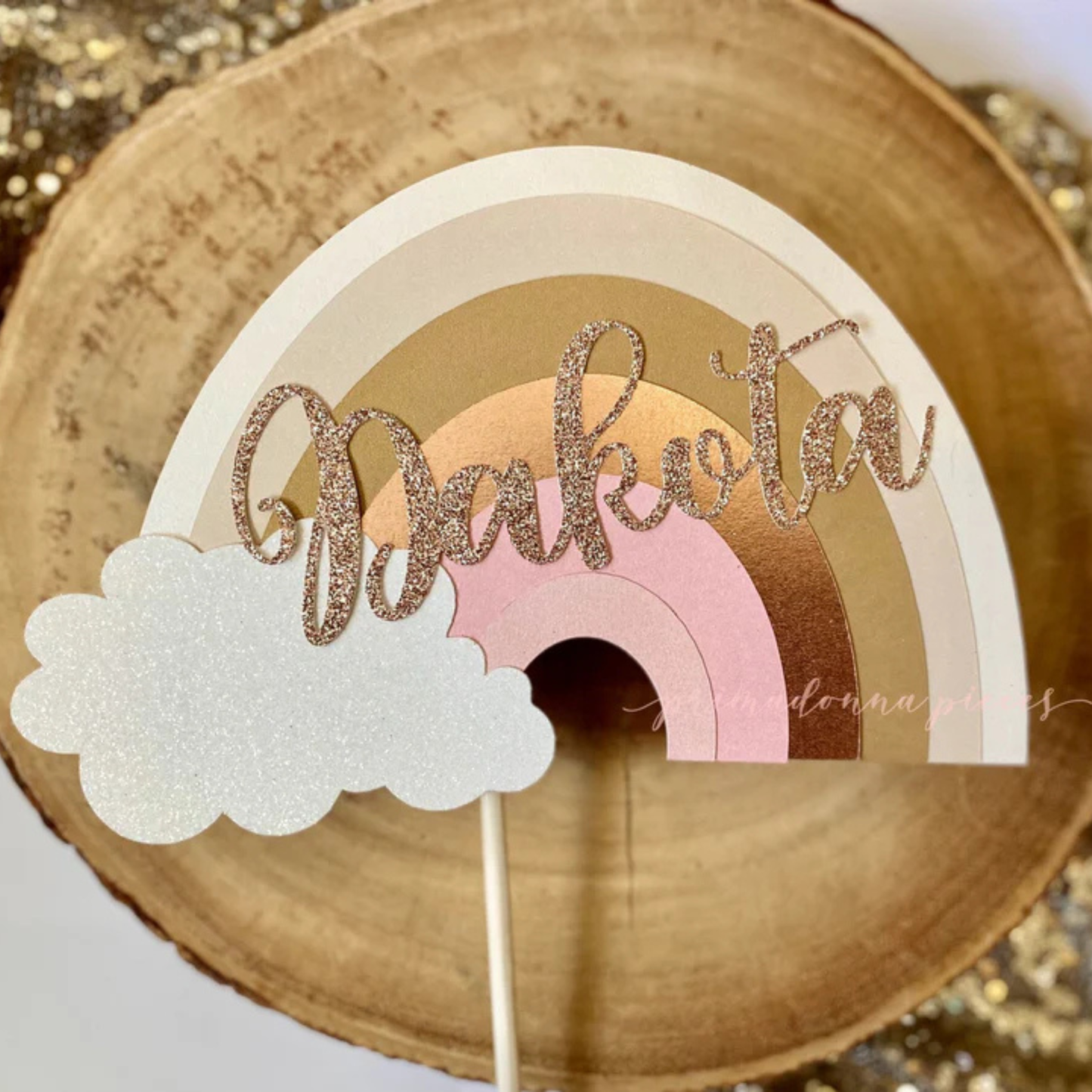 Boho Birthday Cake Topper