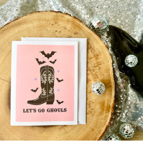 LETS GO GHOULS GREETING CARD