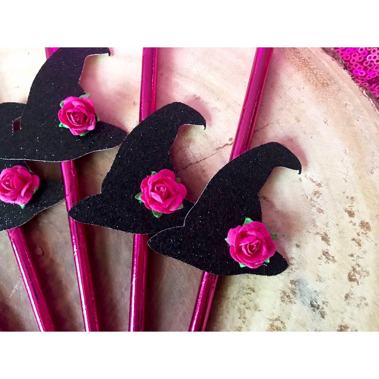 Witch Straws (Qty. 12)| Witch Paper Straws| Halloween Straws| Halloween Party Decor| Wtich Getting Hitched| Witch Bachelorette Decor