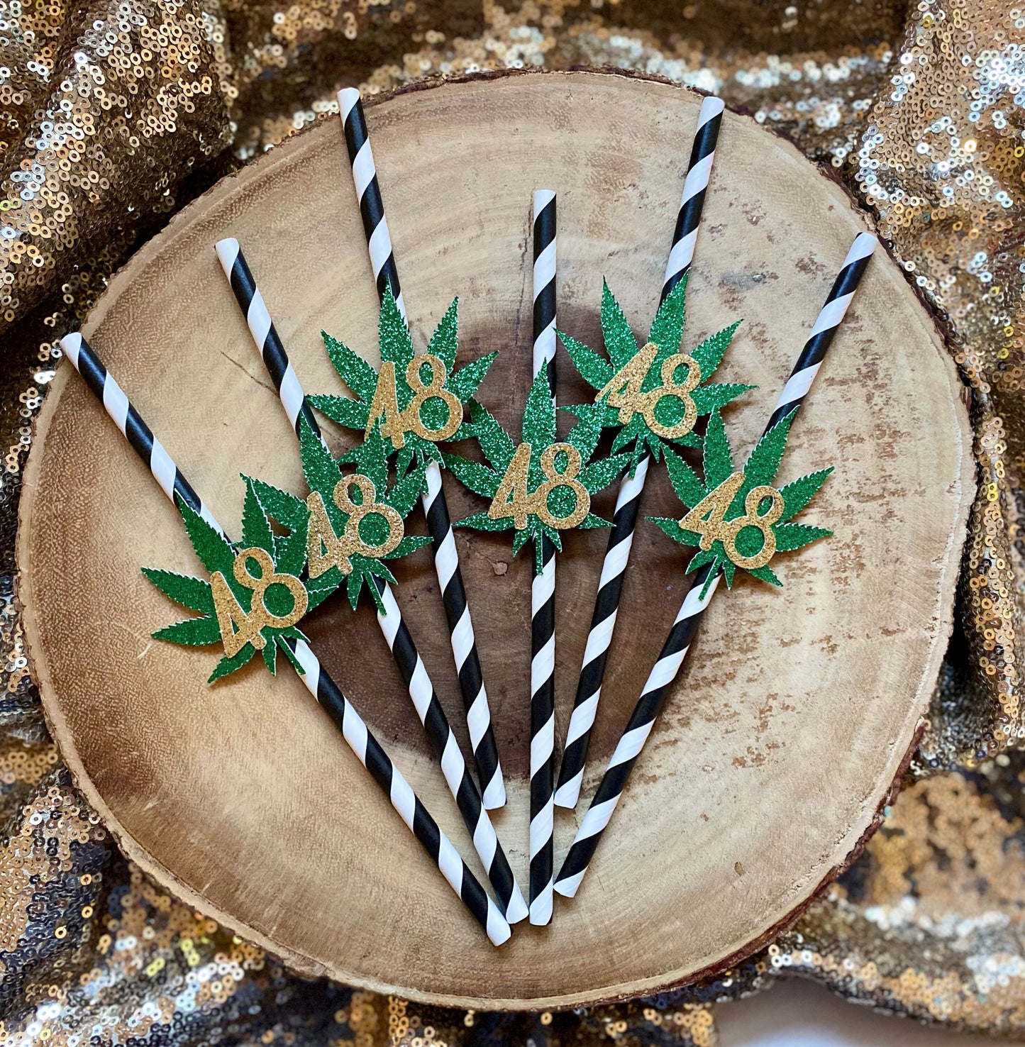 Pot Leaf Cupcake Toppers