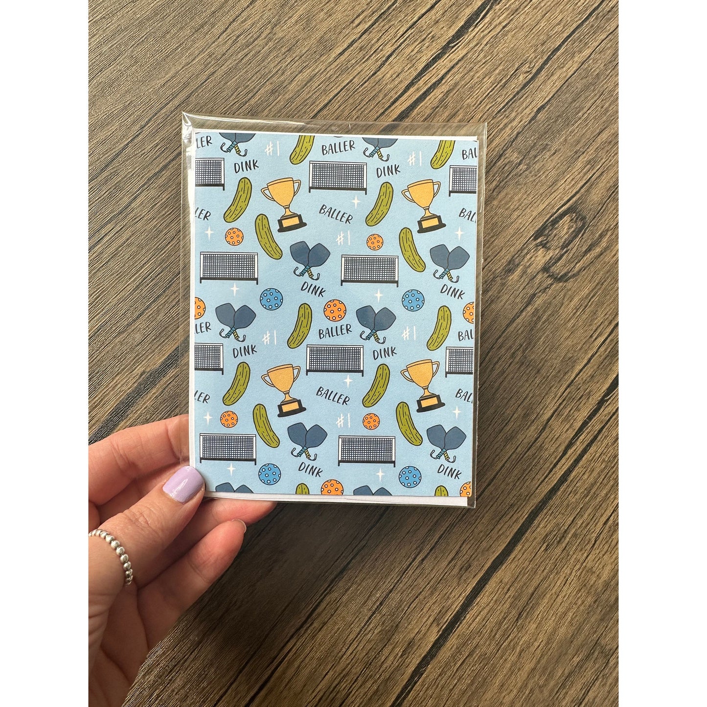 PICKLEBALL GREETING CARD