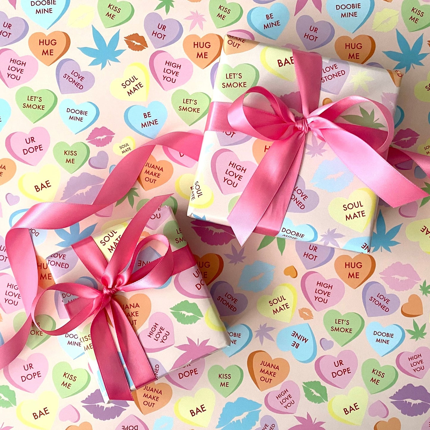 Stoner Valentine's Day Wrapping Paper