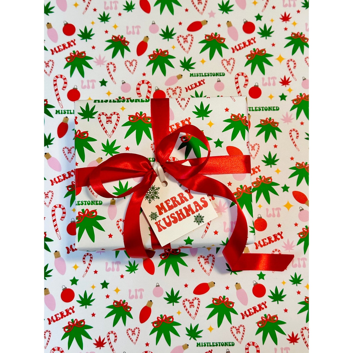 MISTLESTONED WRAPPING PAPER