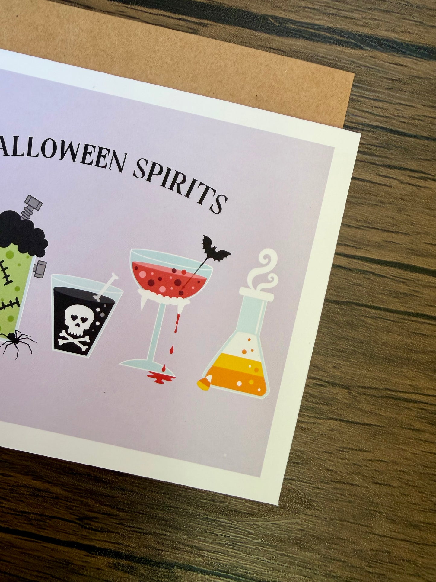 Halloween Spirits Cocktail Card