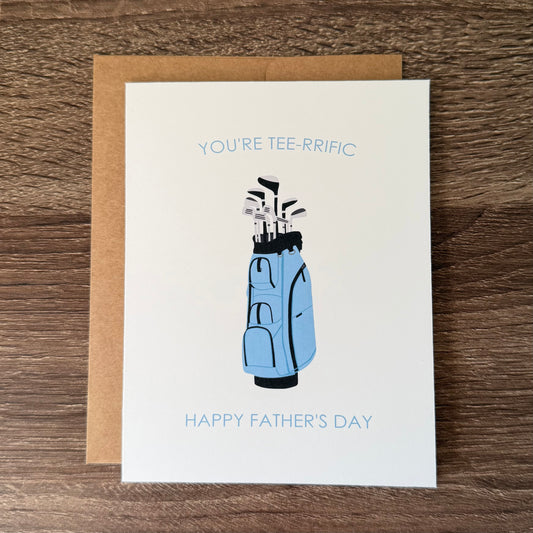 You’re Tee-rrific Golf Father's Day Card