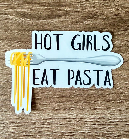 Hot Girls Eat Pasta Sticker