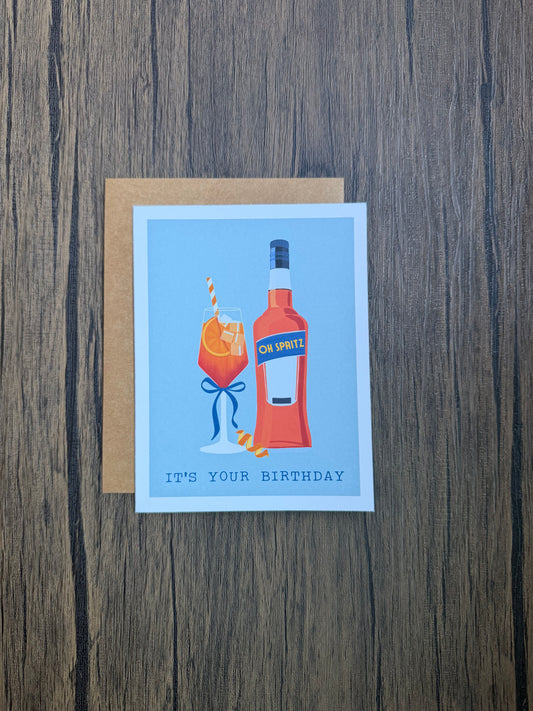 Oh Spritz Its Your Birthday Card