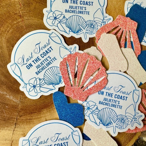 40 Pieces Last Toast on the Coast Confetti