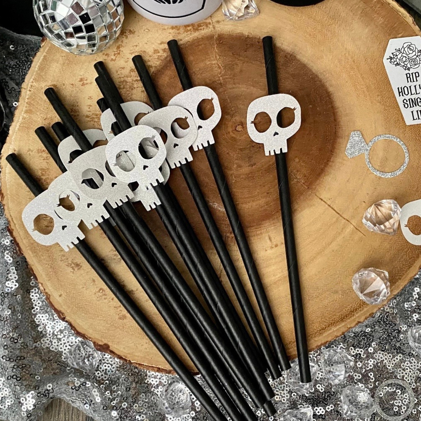 Skull Head Straws