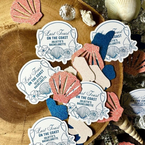 40 Pieces Last Toast on the Coast Confetti