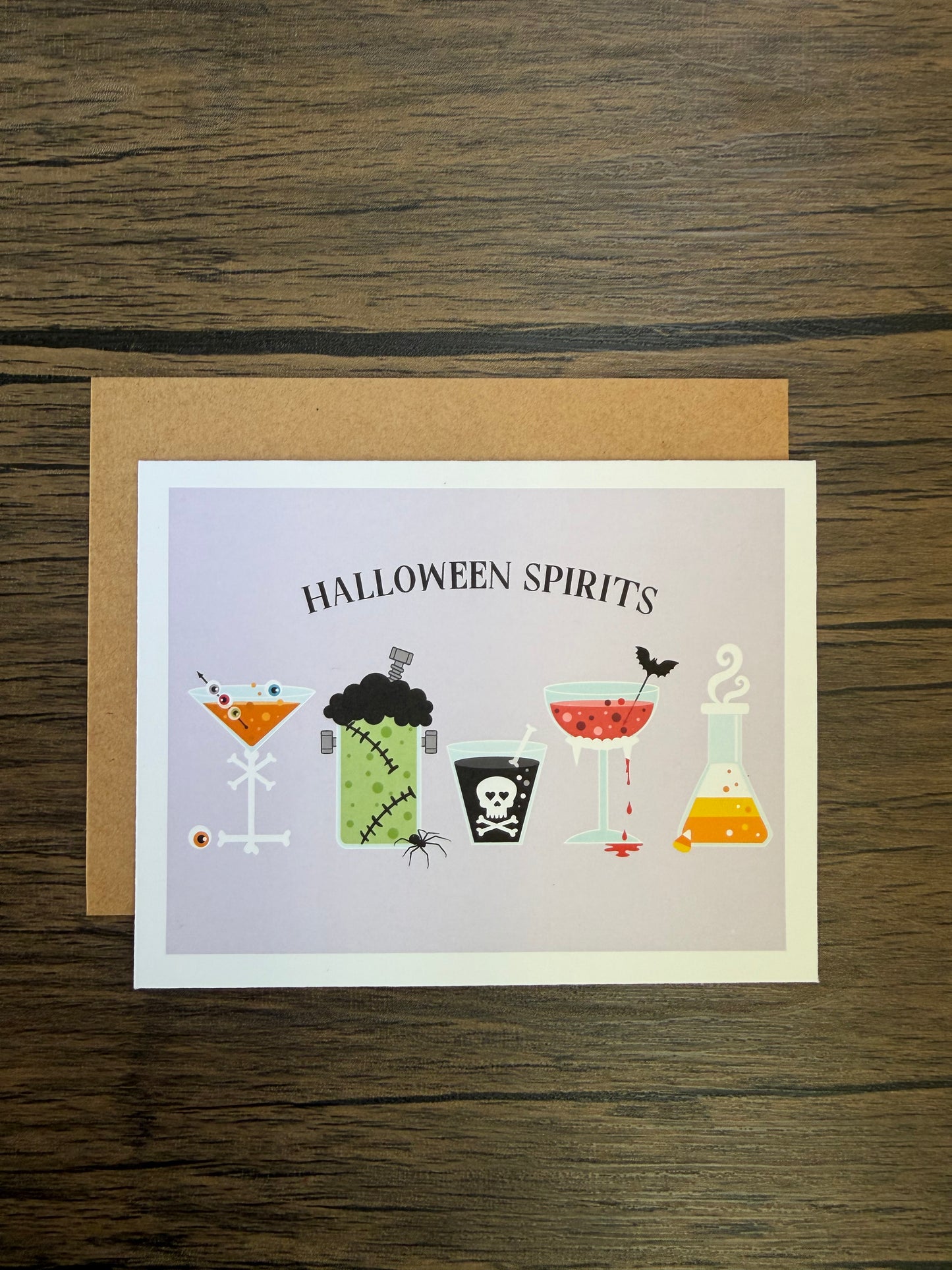 Halloween Spirits Cocktail Card