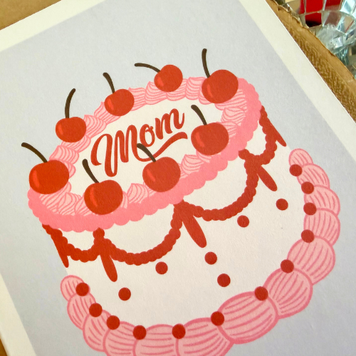 Mom Vintage Cake Mother’s Day Card