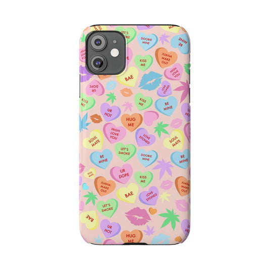 STONER CANDY HEARTS PHONE CASE