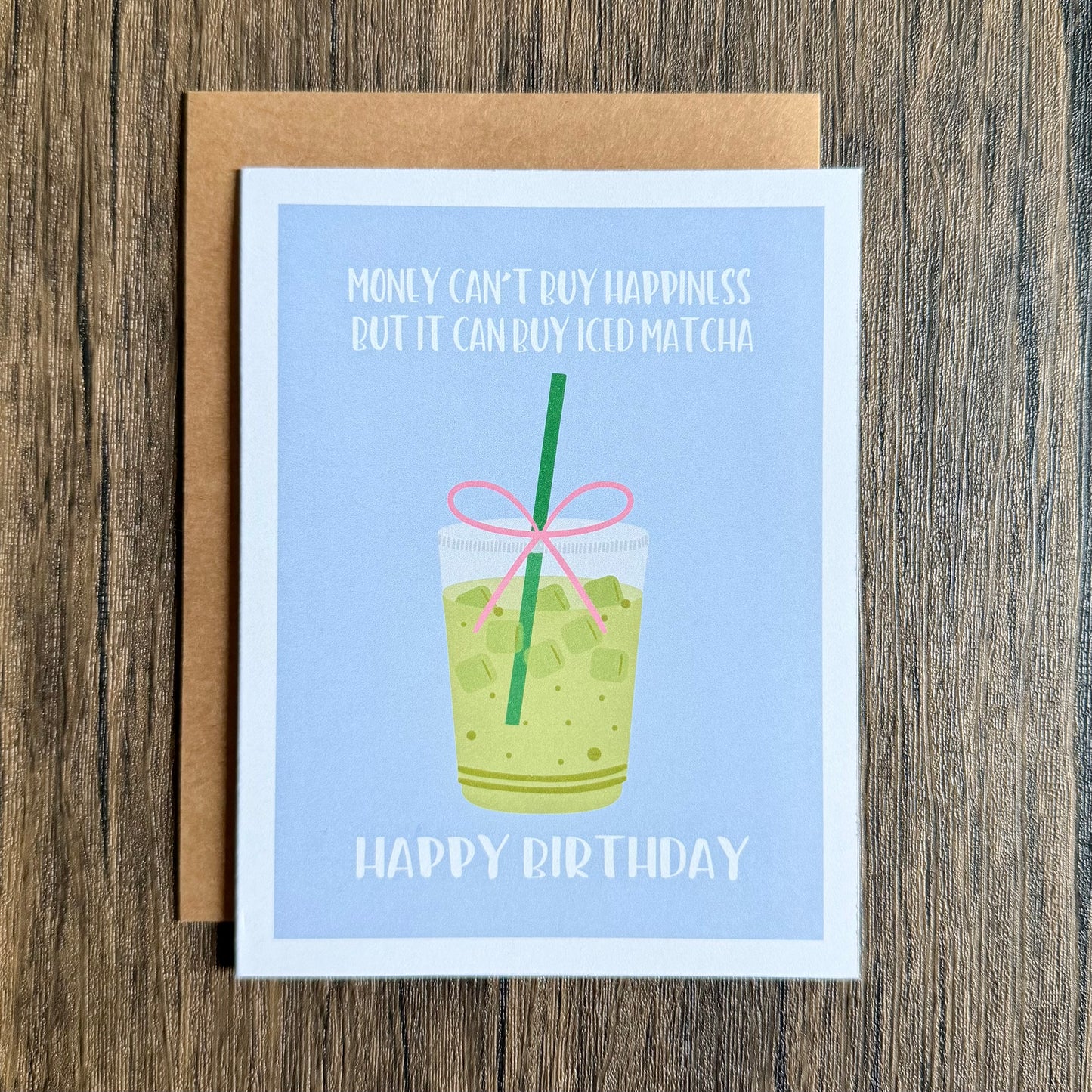 Iced Matcha Birthday Card