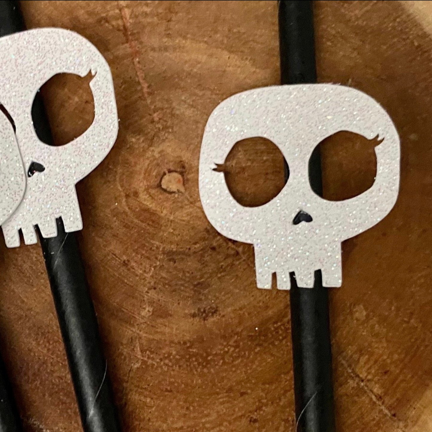 Skull Head Straws