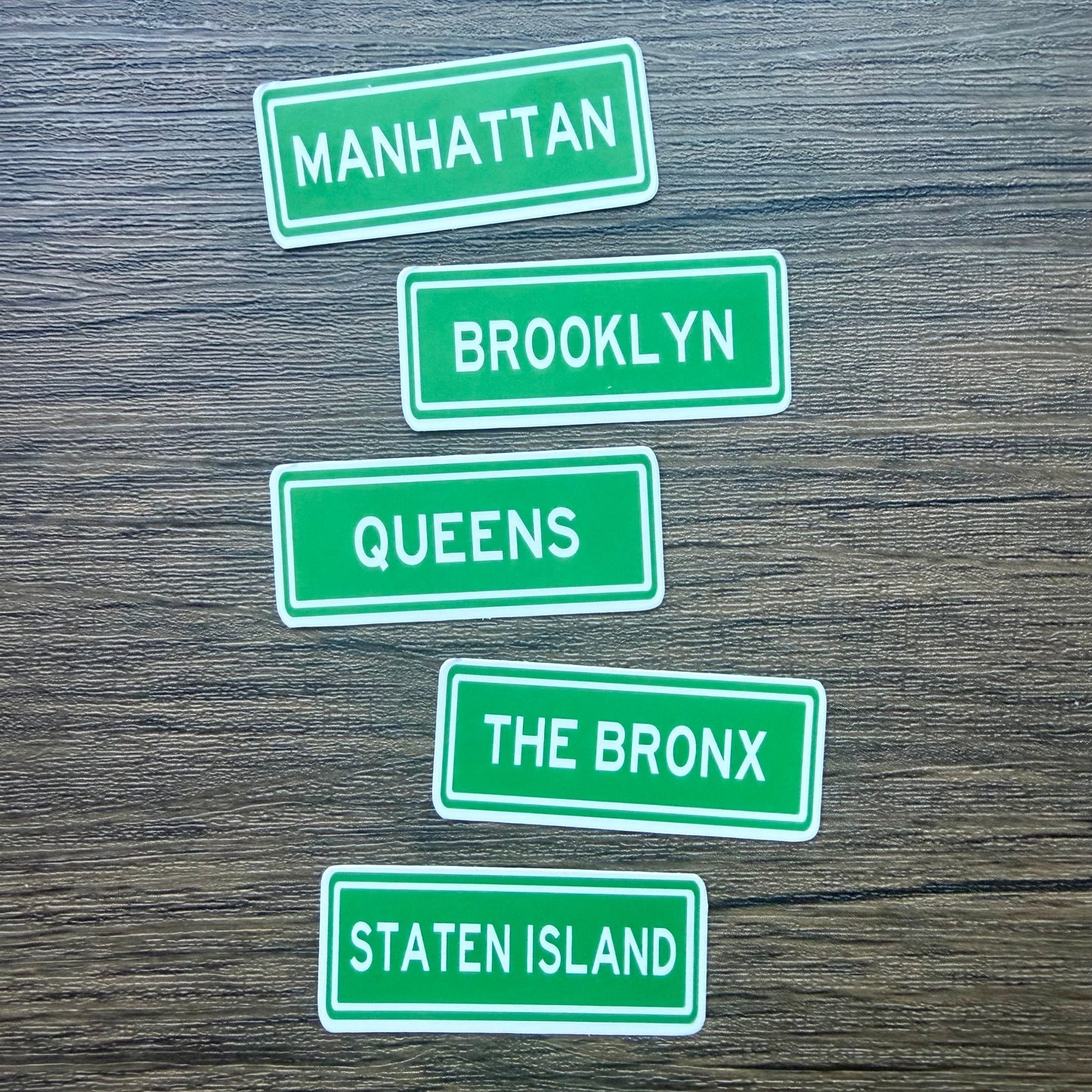 New York City Street Signs Sticker Set (Five Boroughs)