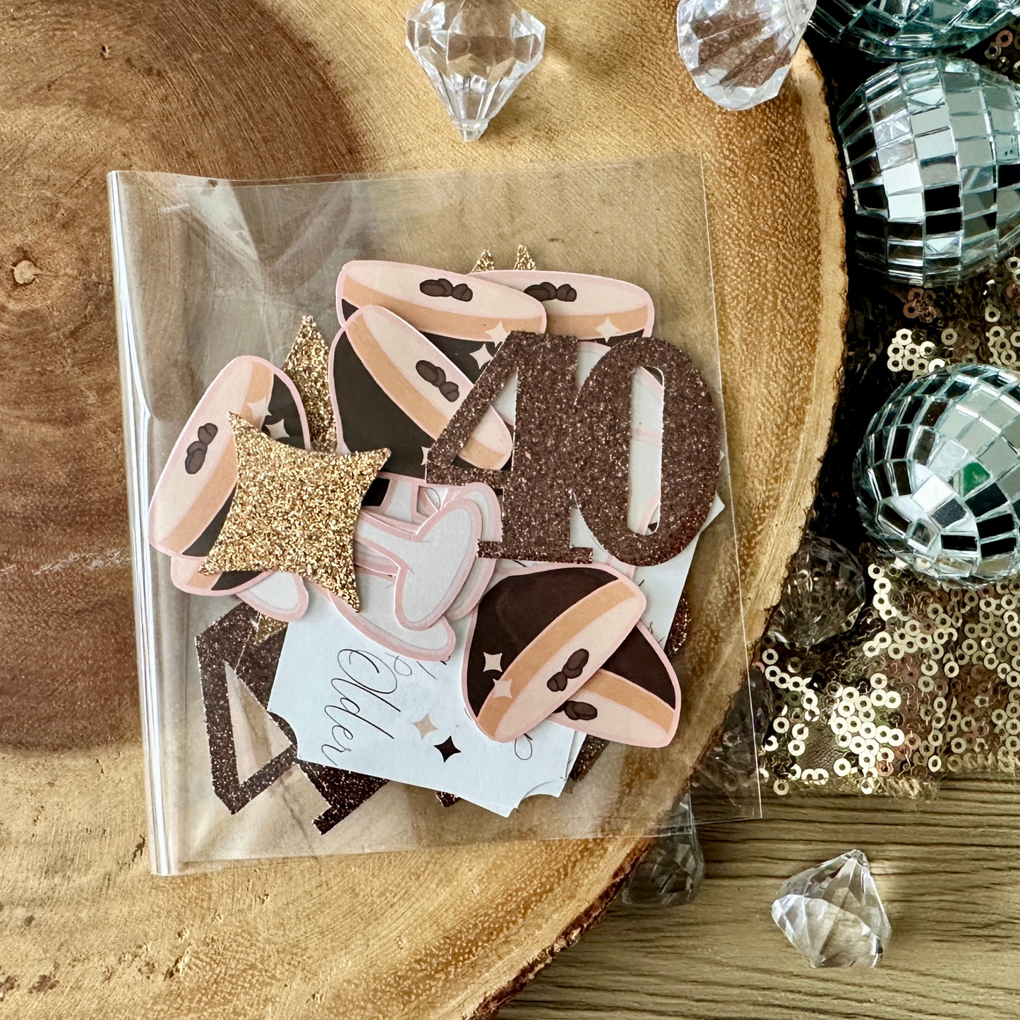 40 Pieces A Tini Bit Older Confetti