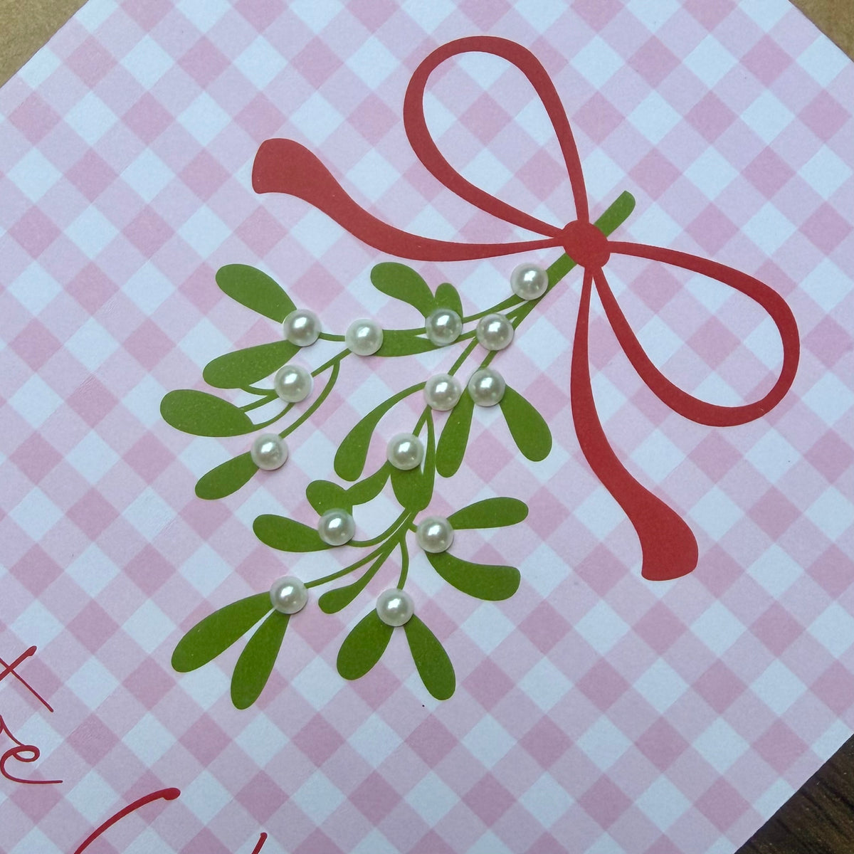 Mistletoe Wishes Christmas Card