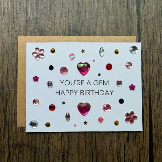 Youre A Gem Happy Birthday Card DIY