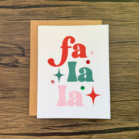 Fa La La Christmas Card