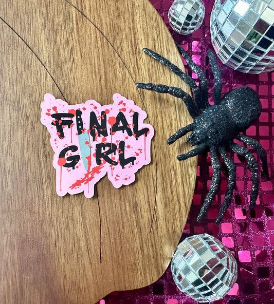 Final Girl Sticker| Killer Stickers| Horror Movie Stickers| True Crime Gifts| Horror Film Stickers| Slasher Stickers| Summerween Stickers