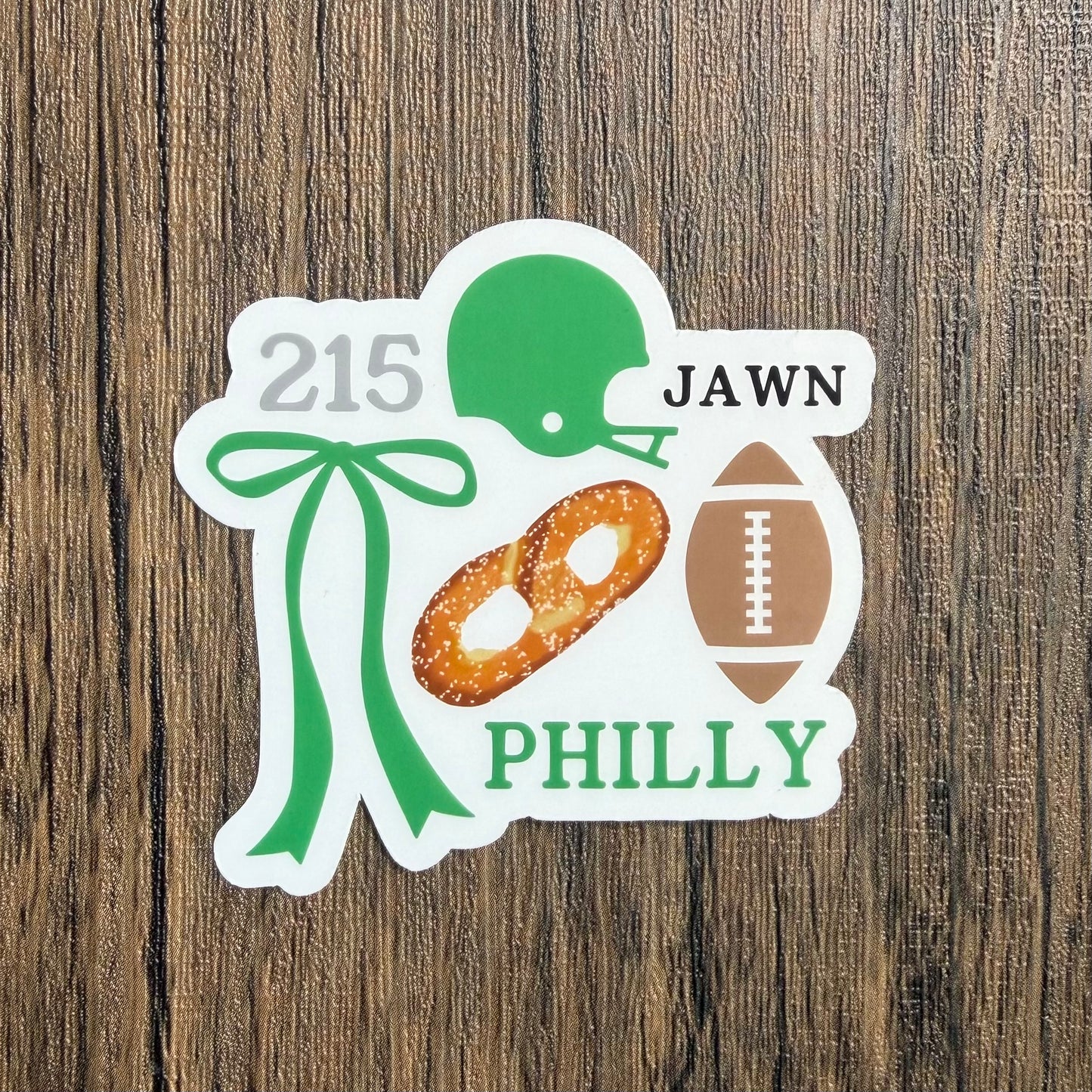Philly Football 215 Jawn Sticker
