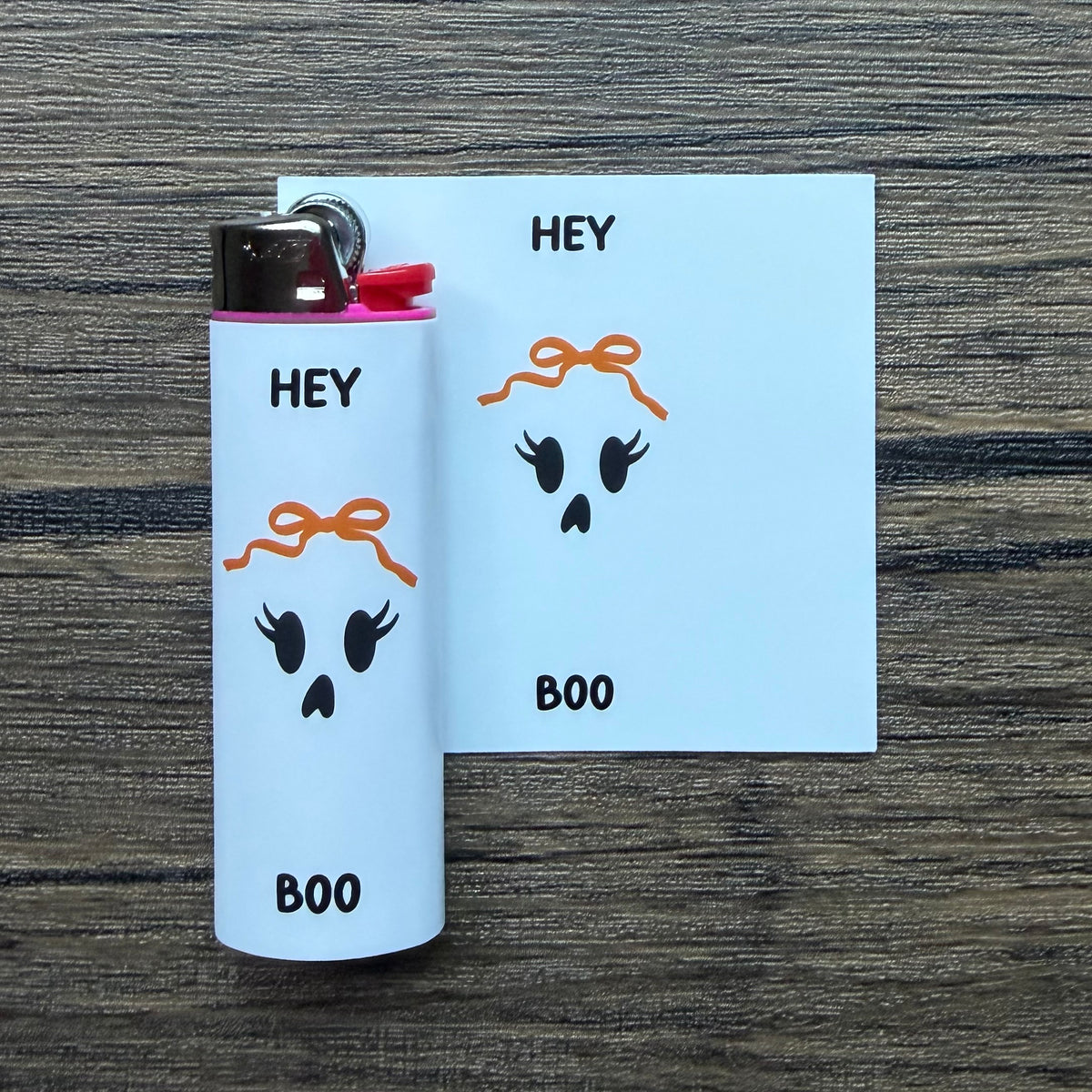 Hey Boo Ghost Lighter Sticker
