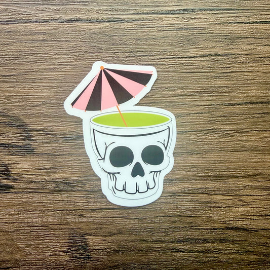 Skeleton Cocktail Sticker