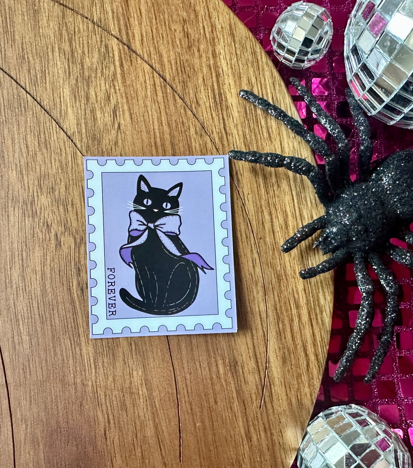 Cat Sticker| Summerween| Bat Cat Sticker| Halloween Cat Stickers| Cat Gifts for Halloween| Animal Stickers| Bat Stickers| Pet Stickers