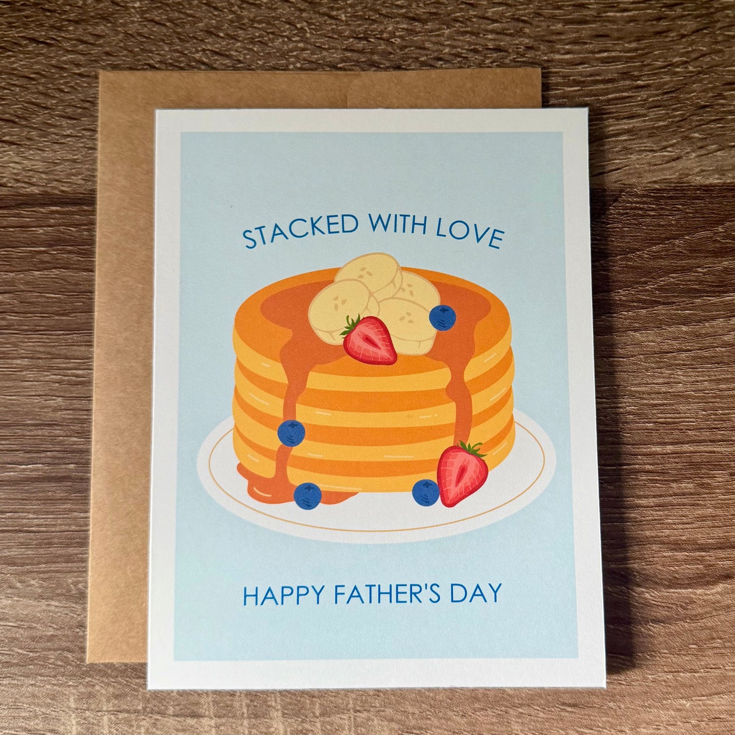 Stacked with Love Pancake Father’s Day Card