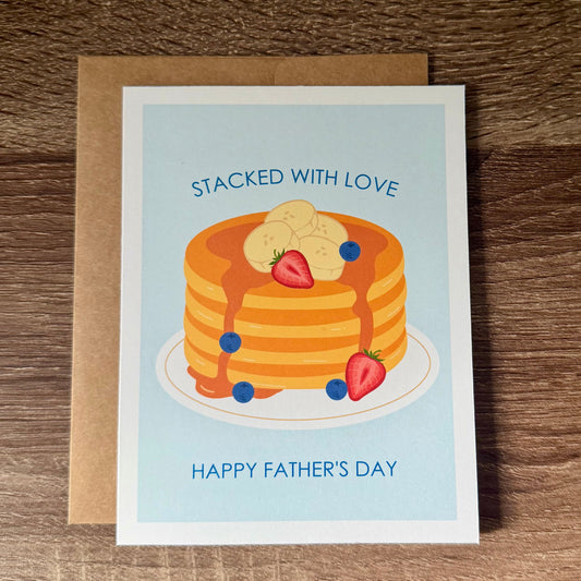Stacked with Love Pancake Father’s Day Card