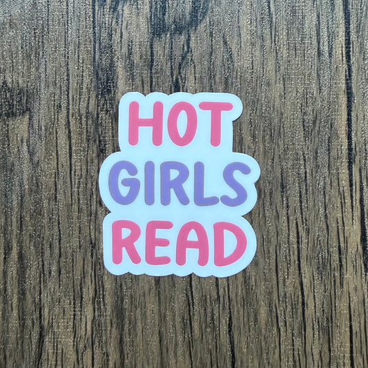 Hot Girls Read Sticker