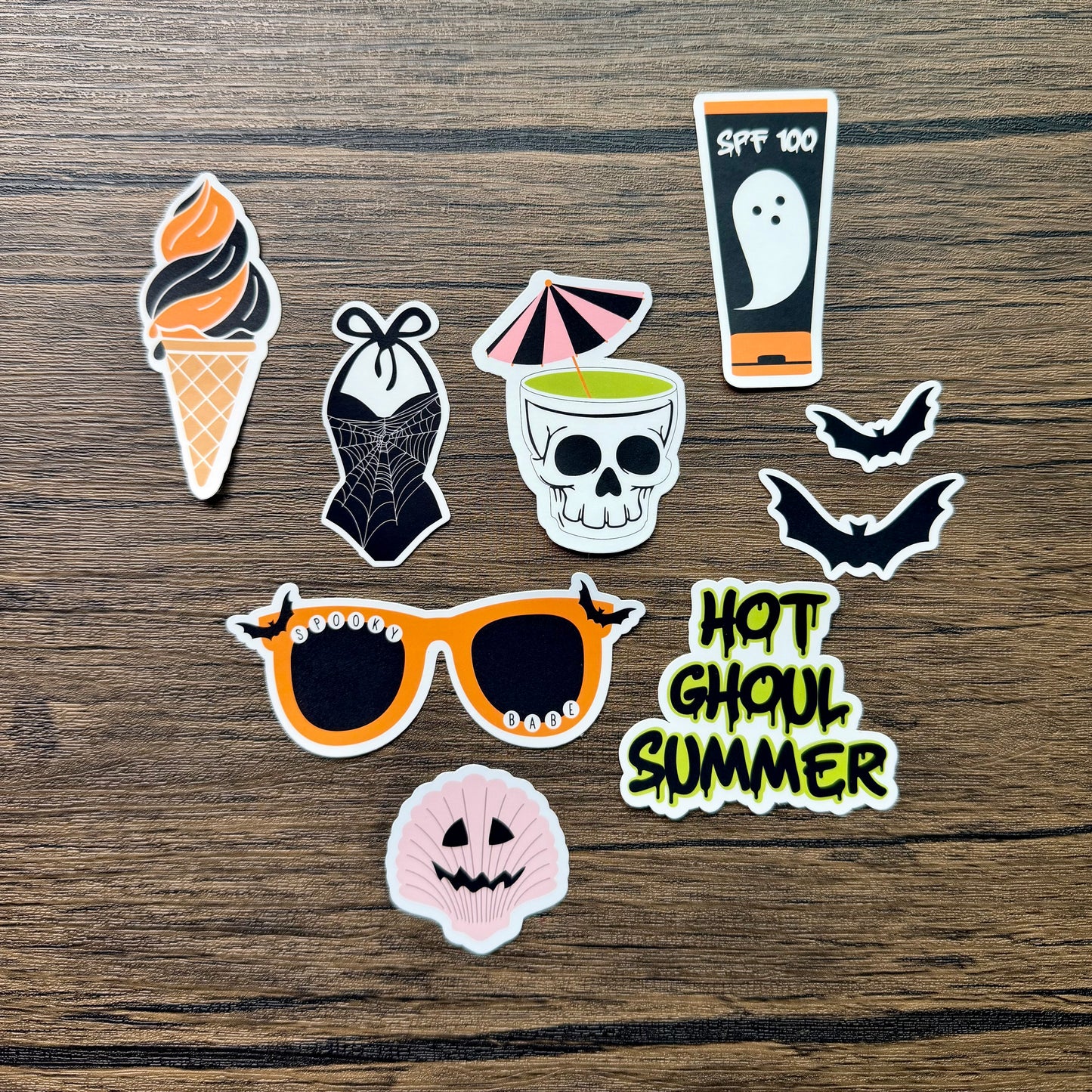 Halloween Ice Cream Cone Sticker