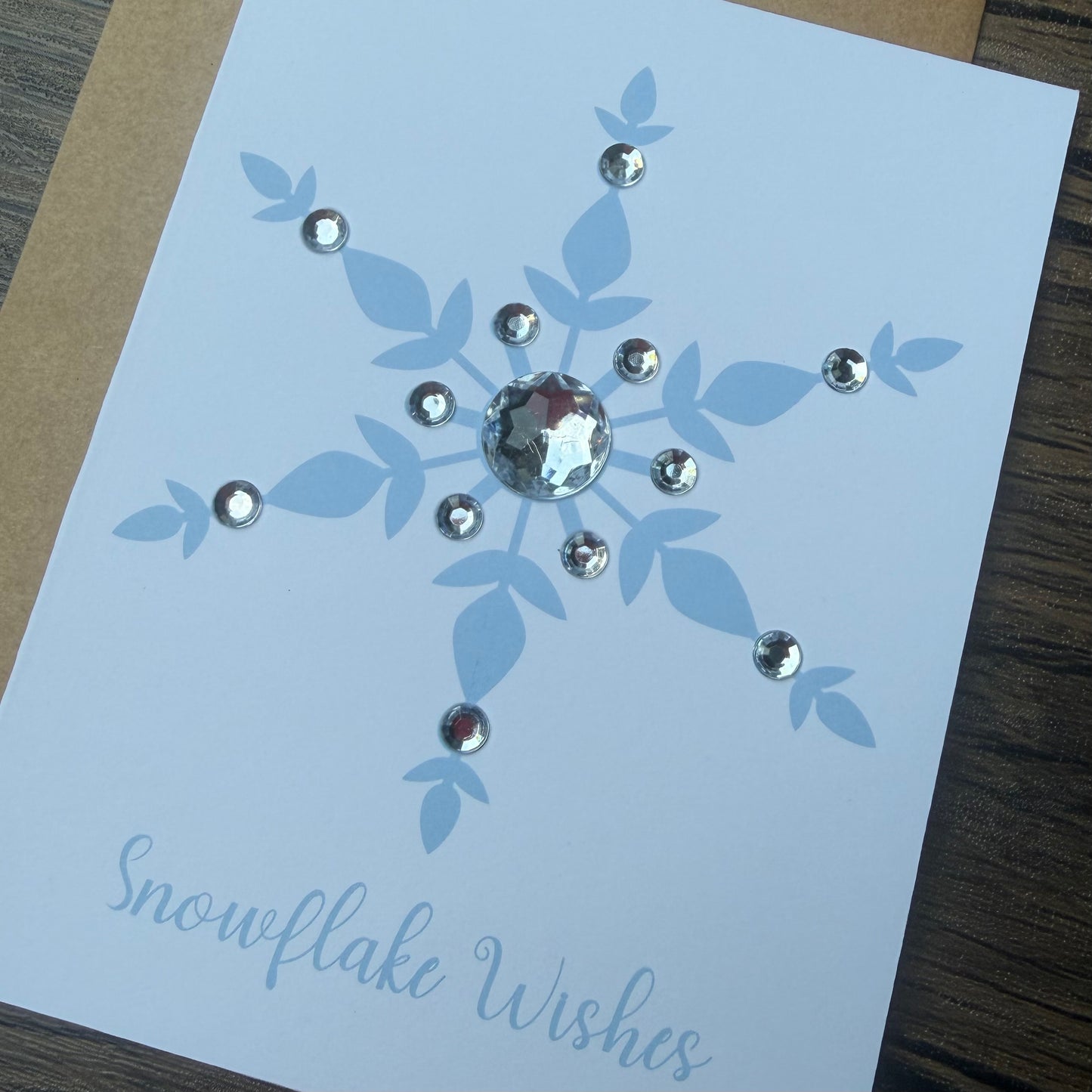 Snowflake Wishes Christmas Card
