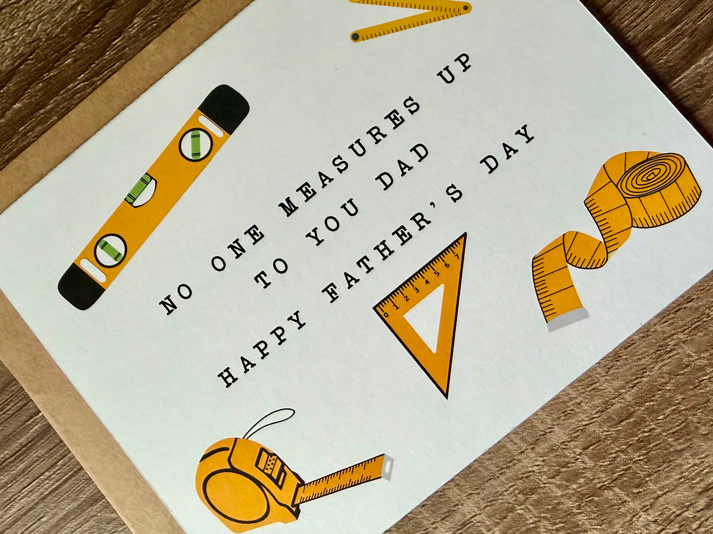 No One Measures Up to You Father’s Day Card