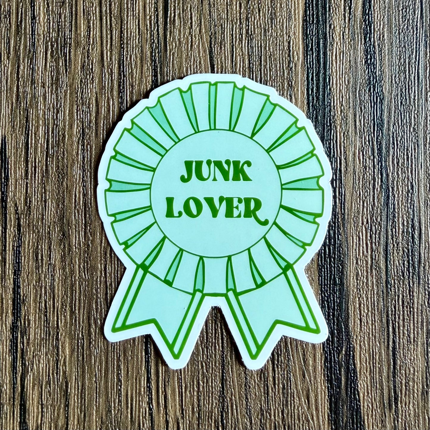 Junk Lover Ribbon Sticker