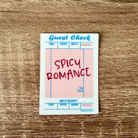 Spicy Romance Guest Check Stickers
