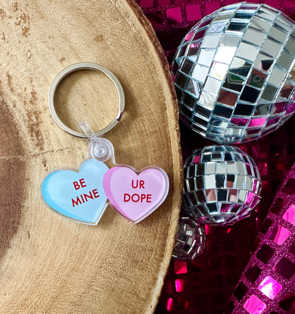 STONER CANDY HEARTS KEYCHAIN