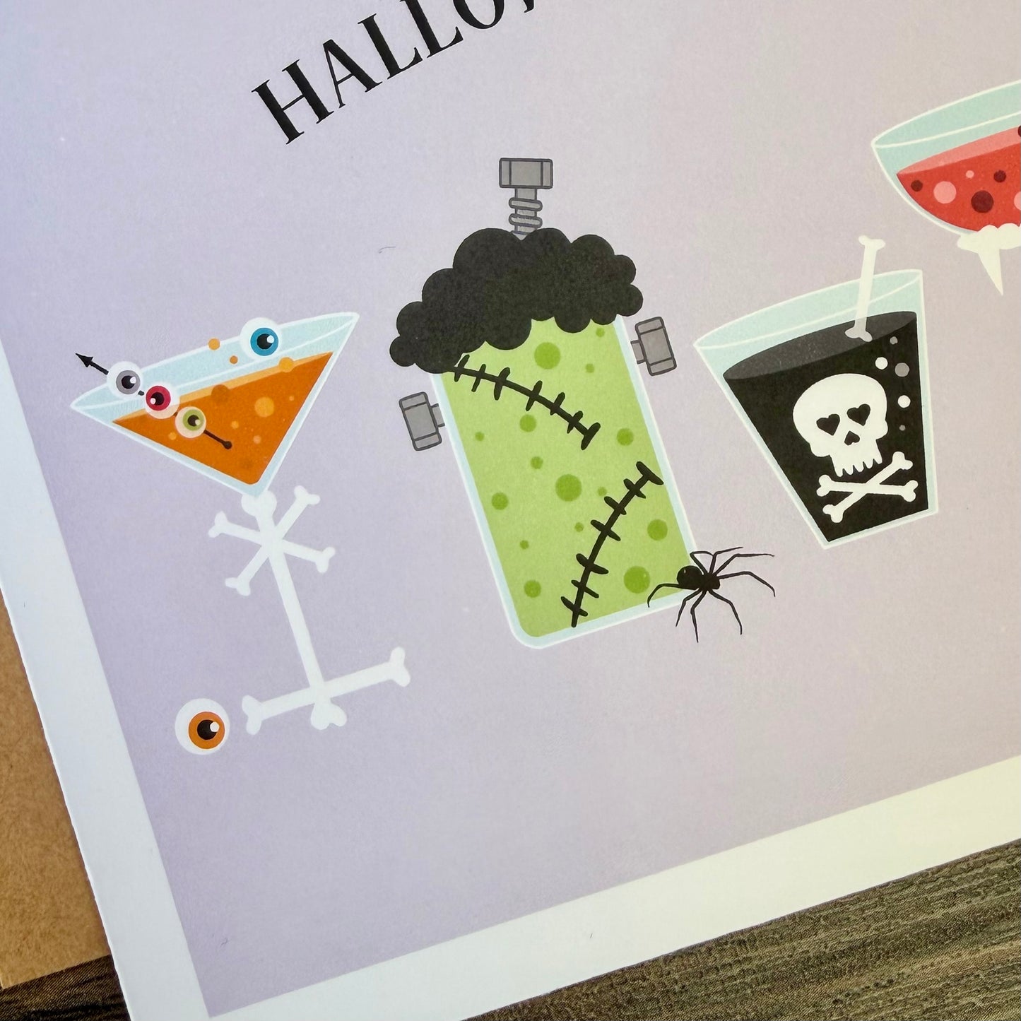 Halloween Spirits Cocktail Card