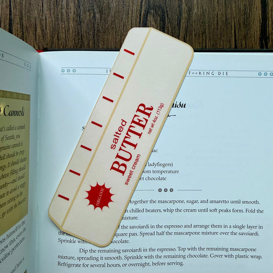 Butter Bookmark Laminated