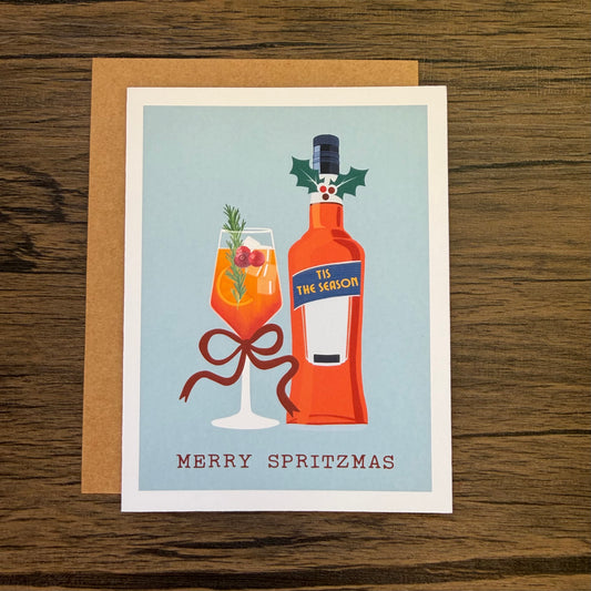 Merry Spritzmas Christmas Card