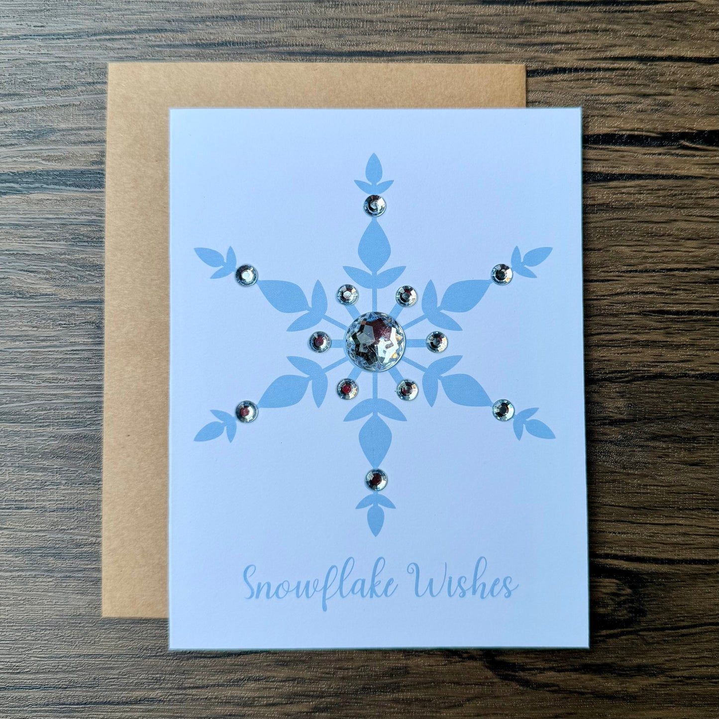 Snowflake Wishes Christmas Card