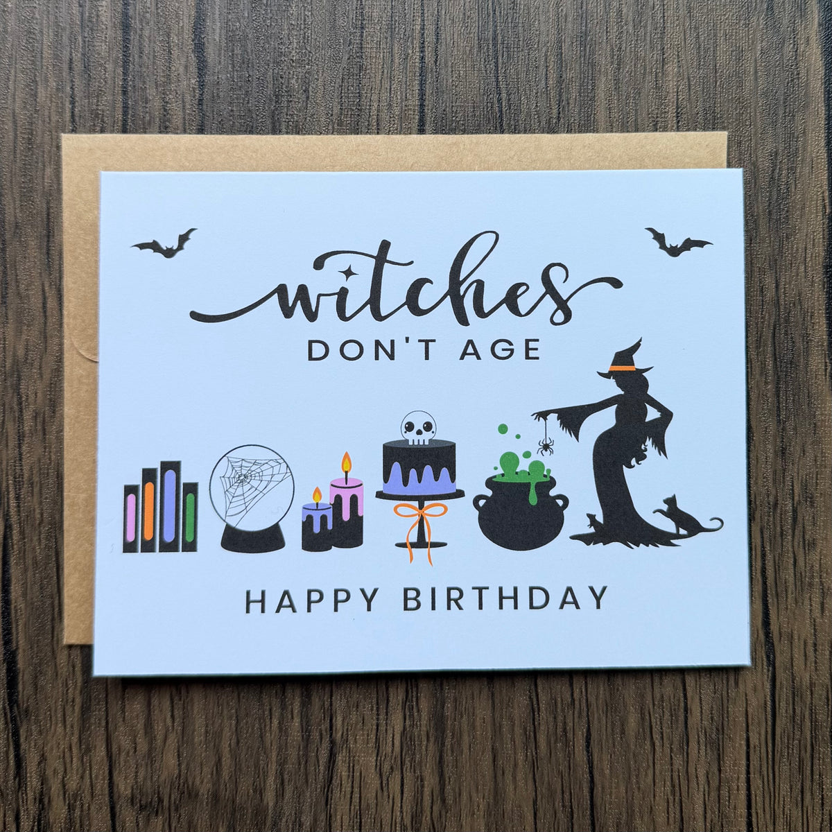 Witches Don’t Age Birthday Card