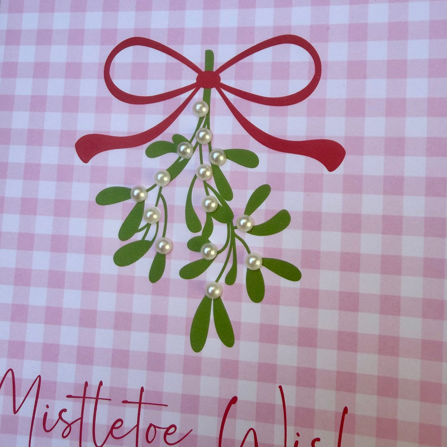 Mistletoe Wishes Christmas Card