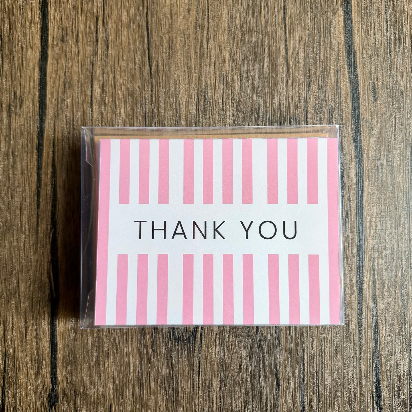 Striped Thank You Card Set of Six