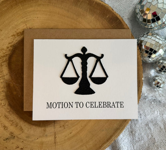 Motion to Celebrate Graduation Card
