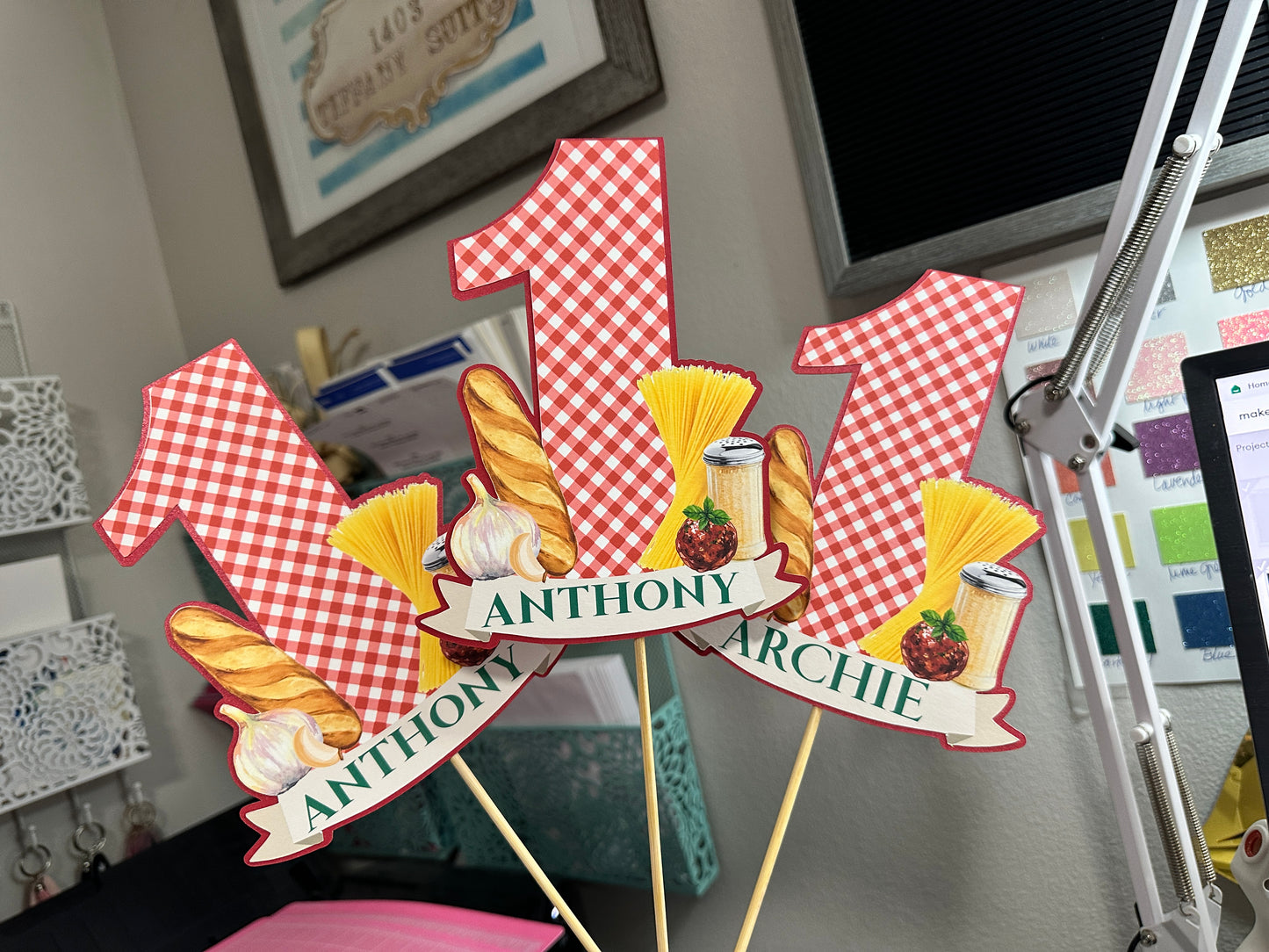 Italian Birthday Cake Topper